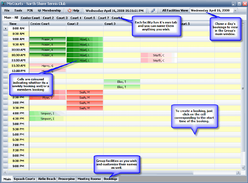 Screenshot for MyCourts 9.8.0.0